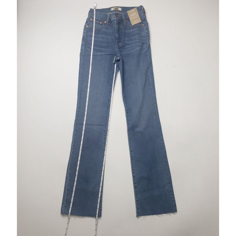 Madewell Taller Kick Out Crop Jeans Cherryville Wash Raw-Hem Womens 23TL [NJ434] - Picture 4 of 16